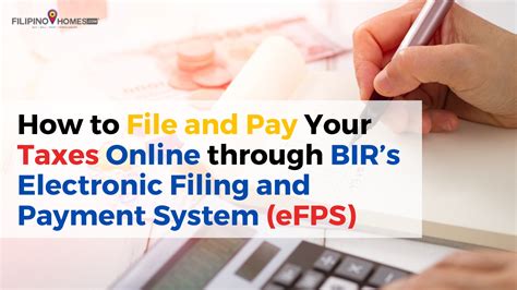 eFPS: Online BIR Tax Filing And Payments Made .